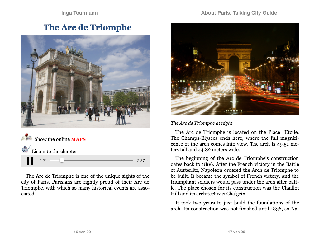 About Paris. Talking City Guide