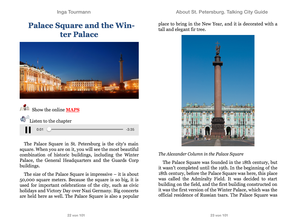 About St.Petersburg. Talking City Guide